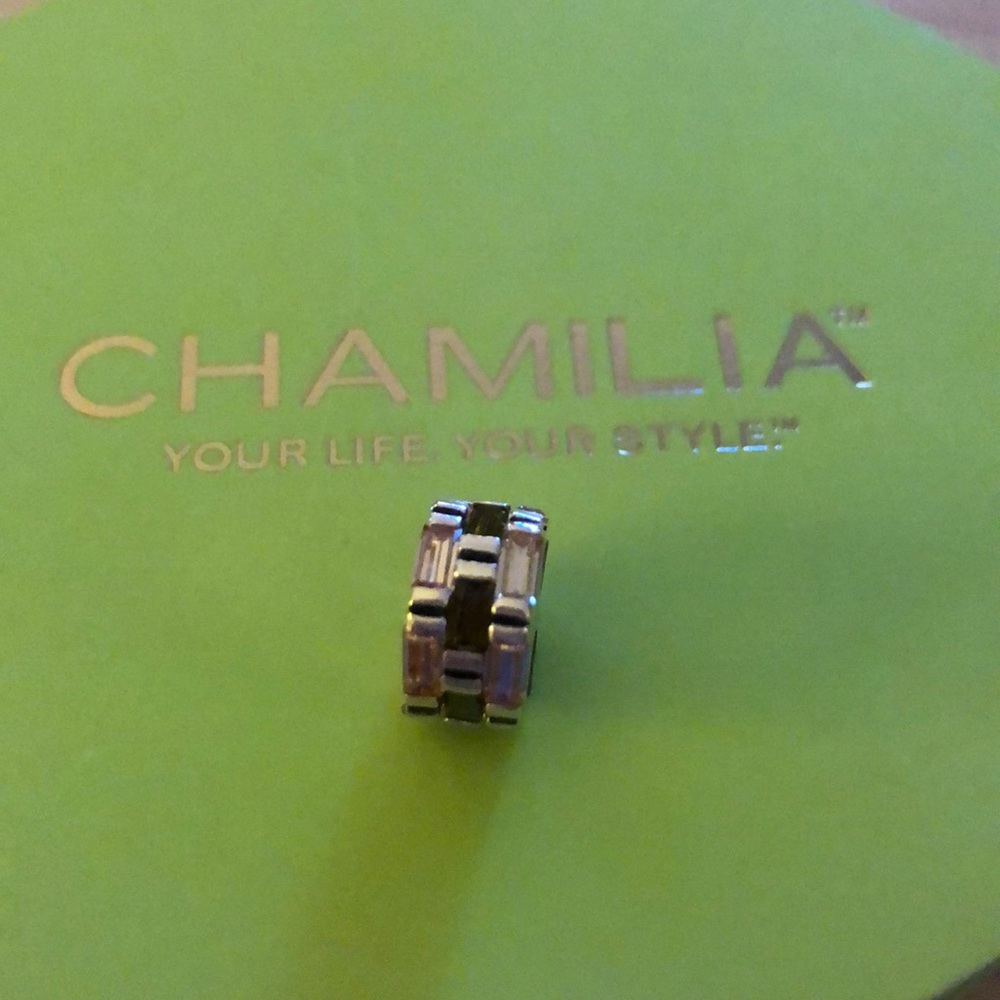 Chamilia 925 Stacked Stones (green and peach)